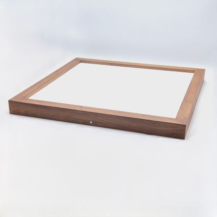 Brilagi - LED Prigušiva stropna svjetiljka za kupaonicu WOODY FRAME LED/50W/230V hrast trešnja 60x60 cm 3000-6000K IP44 + daljinski upravljač
