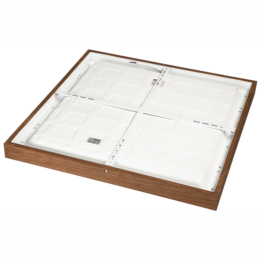 Brilagi - LED Prigušiva stropna svjetiljka za kupaonicu WOODY FRAME LED/50W/230V hrast trešnja 60x60 cm 3000-6000K IP44 + daljinski upravljač