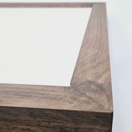 Brilagi - LED Prigušiva stropna svjetiljka za kupaonicu WOODY FRAME LED/50W/230V hrast 60x60 cm 3000-6000K IP44 + daljinski upravljač