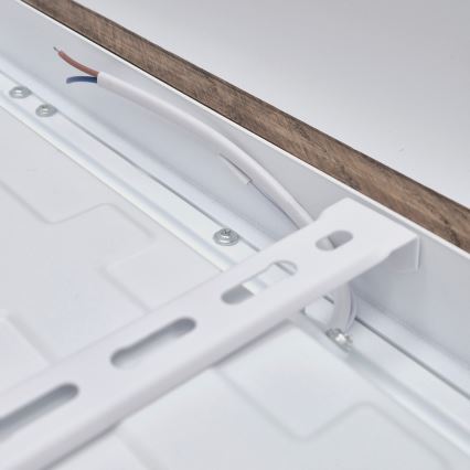 Brilagi - LED Prigušiva stropna svjetiljka za kupaonicu WOODY FRAME LED/50W/230V hrast 60x60 cm 3000-6000K IP44 + daljinski upravljač