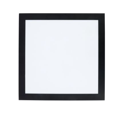 Brilagi - LED Prigušiva stropna svjetiljka za kupaonicu FRAME SMART LED/24W/230V 30x30 cm 3000-6000K IP44 crna + daljinski upravljač