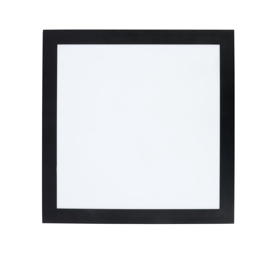 Brilagi - LED Prigušiva stropna svjetiljka za kupaonicu FRAME SMART LED/24W/230V 30x30 cm 3000-6000K IP44 crna + daljinski upravljač