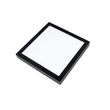 Brilagi - LED Prigušiva stropna svjetiljka za kupaonicu FRAME SMART LED/24W/230V 30x30 cm 3000-6000K IP44 crna + daljinski upravljač