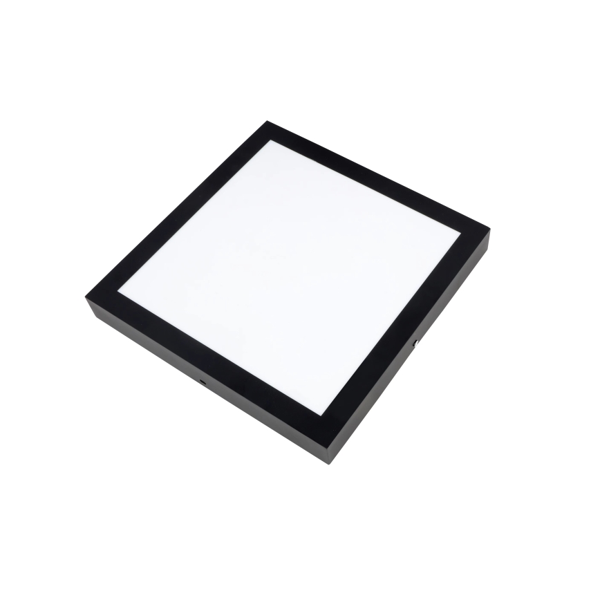 Brilagi - LED Prigušiva stropna svjetiljka za kupaonicu FRAME SMART LED/24W/230V 30x30 cm 3000-6000K IP44 crna + daljinski upravljač