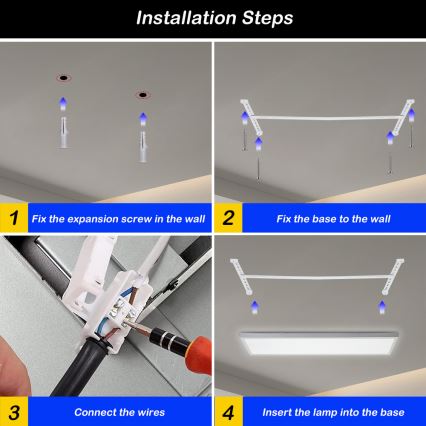 Brilagi - LED Prigušiva stropna svjetiljka za kupaonicu FRAME SMART LED/50W/230V 30x120 cm 3000-6000K IP44 bijela + daljinski upravljač