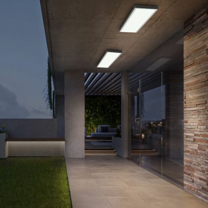 Brilagi - LED Prigušiva stropna svjetiljka za kupaonicu FRAME SMART LED/50W/230V 30x120 cm 3000-6000K IP44 bijela + daljinski upravljač