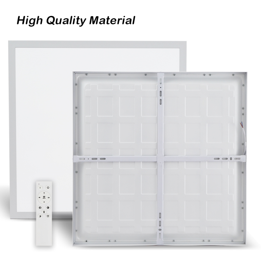 Brilagi - LED Prigušiva stropna svjetiljka za kupaonicu FRAME SMART LED/50W/230V 60x60 cm 3000-6000K IP44 bijela + daljinski upravljač