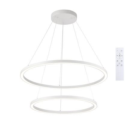 Brilagi - LED luster na sajli PORTOFINO s mogućnošću prigušivanja LED/98W/230V 3000-6000K Ø 80 cm bijela + daljinski upravljač