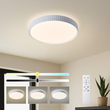 Brilagi - LED prigušivačka stropna svjetiljka CORVO LED/54W/230V 3000-6000K bijela prom. 40 cm + daljinski upravljač