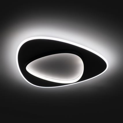 Brilagi - LED prigušiva stropna svjetiljka FLARE LED/70W/230V 3000-6000K 55x55 cm bijela/crna + daljinski upravljač