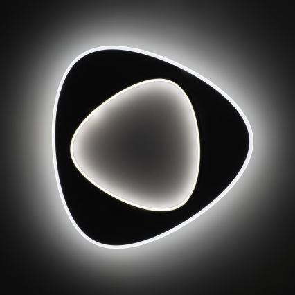 Brilagi - LED prigušiva stropna svjetiljka FLARE LED/70W/230V 3000-6000K 55x55 cm bijela/crna + daljinski upravljač