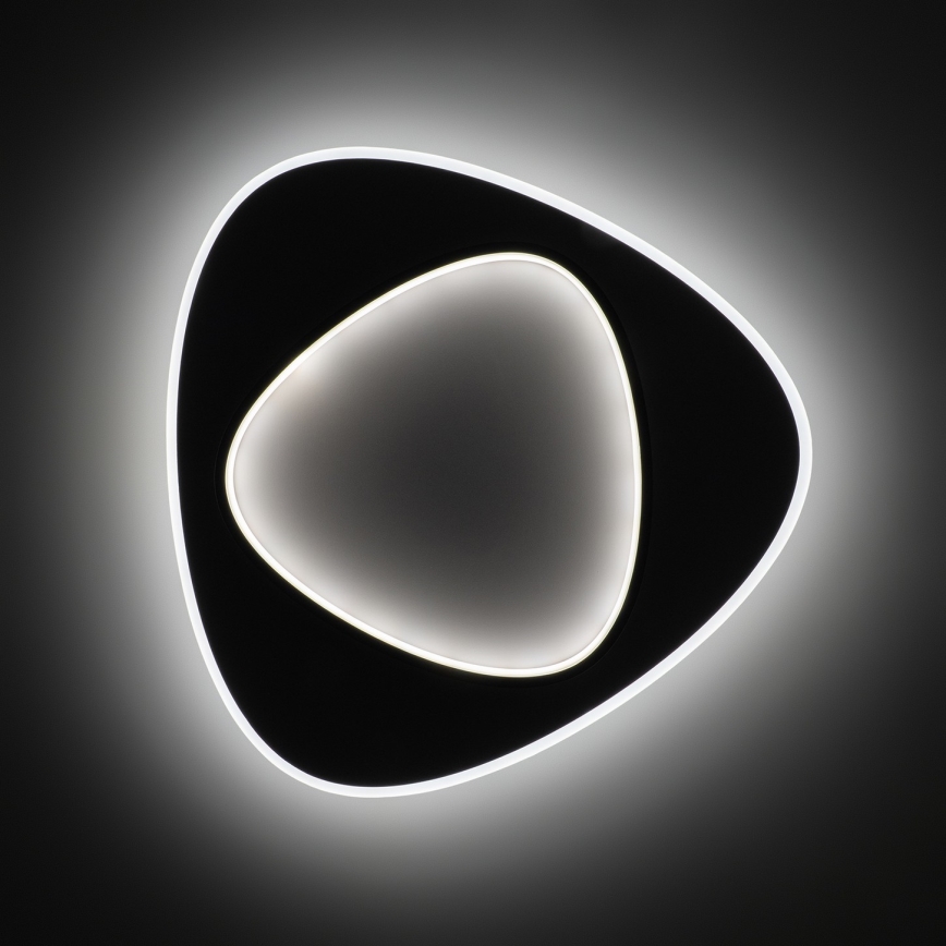 Brilagi - LED prigušiva stropna svjetiljka FLARE LED/70W/230V 3000-6000K 55x55 cm bijela/crna + daljinski upravljač