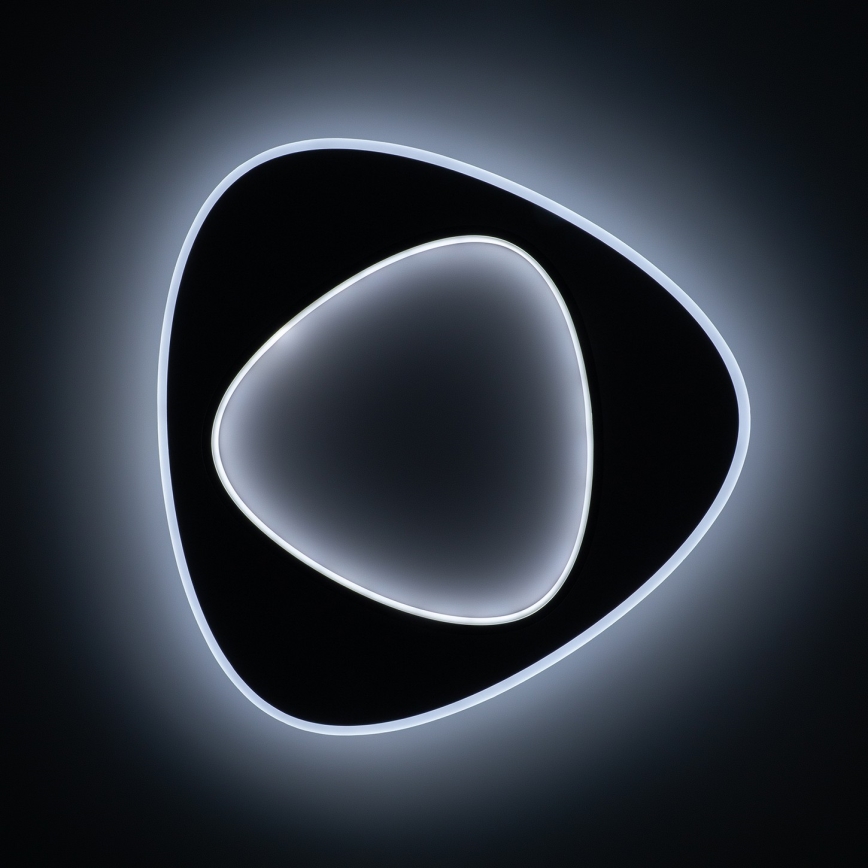Brilagi - LED prigušiva stropna svjetiljka FLARE LED/70W/230V 3000-6000K 55x55 cm bijela/crna + daljinski upravljač