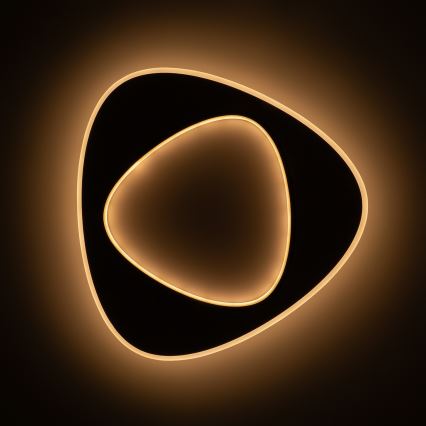 Brilagi - LED prigušiva stropna svjetiljka FLARE LED/70W/230V 3000-6000K 55x55 cm bijela/crna + daljinski upravljač