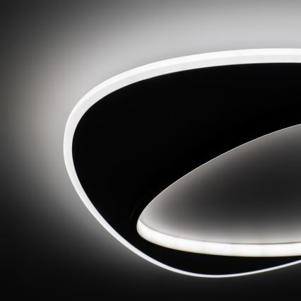 Brilagi - LED prigušiva stropna svjetiljka FLARE LED/70W/230V 3000-6000K 55x55 cm bijela/crna + daljinski upravljač