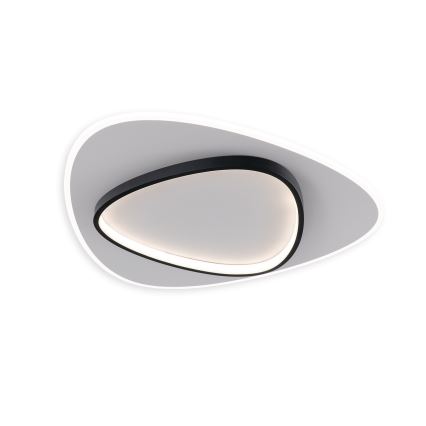 Brilagi - LED prigušiva stropna svjetiljka FLARE LED/70W/230V 3000-6000K 55x55 cm bijela/crna + daljinski upravljač