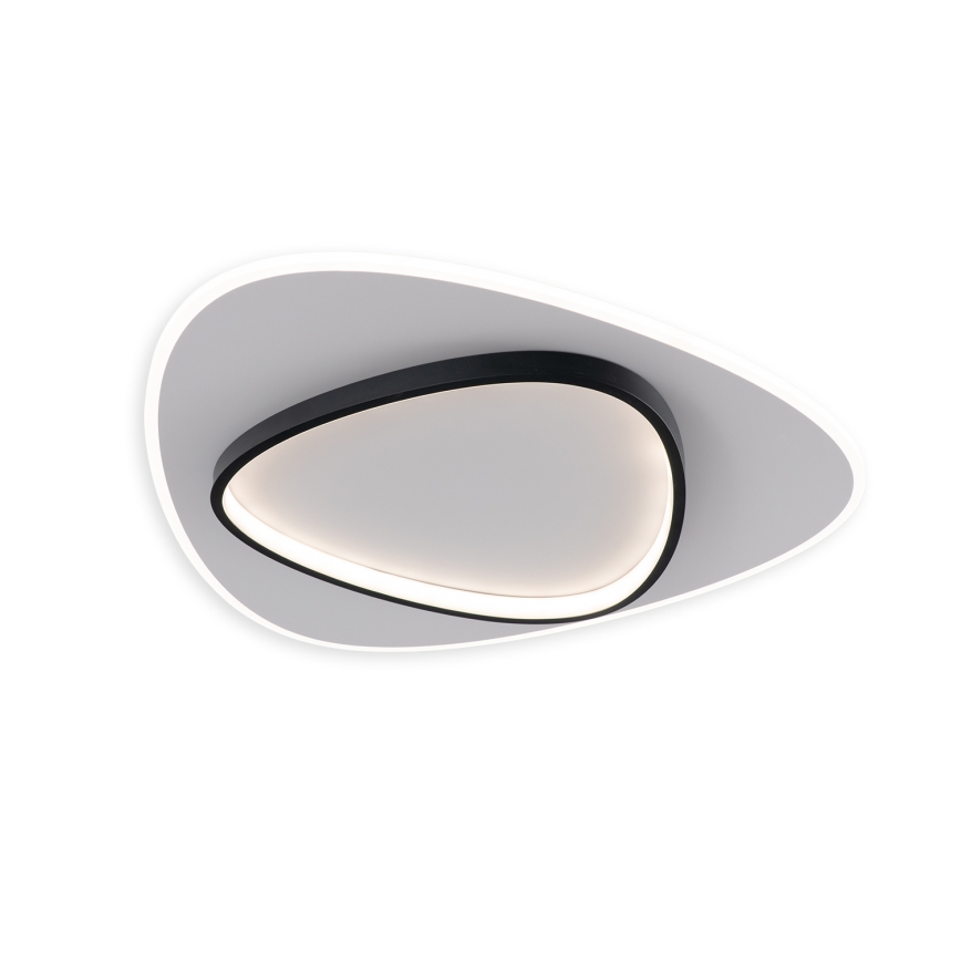 Brilagi - LED prigušiva stropna svjetiljka FLARE LED/70W/230V 3000-6000K 55x55 cm bijela/crna + daljinski upravljač
