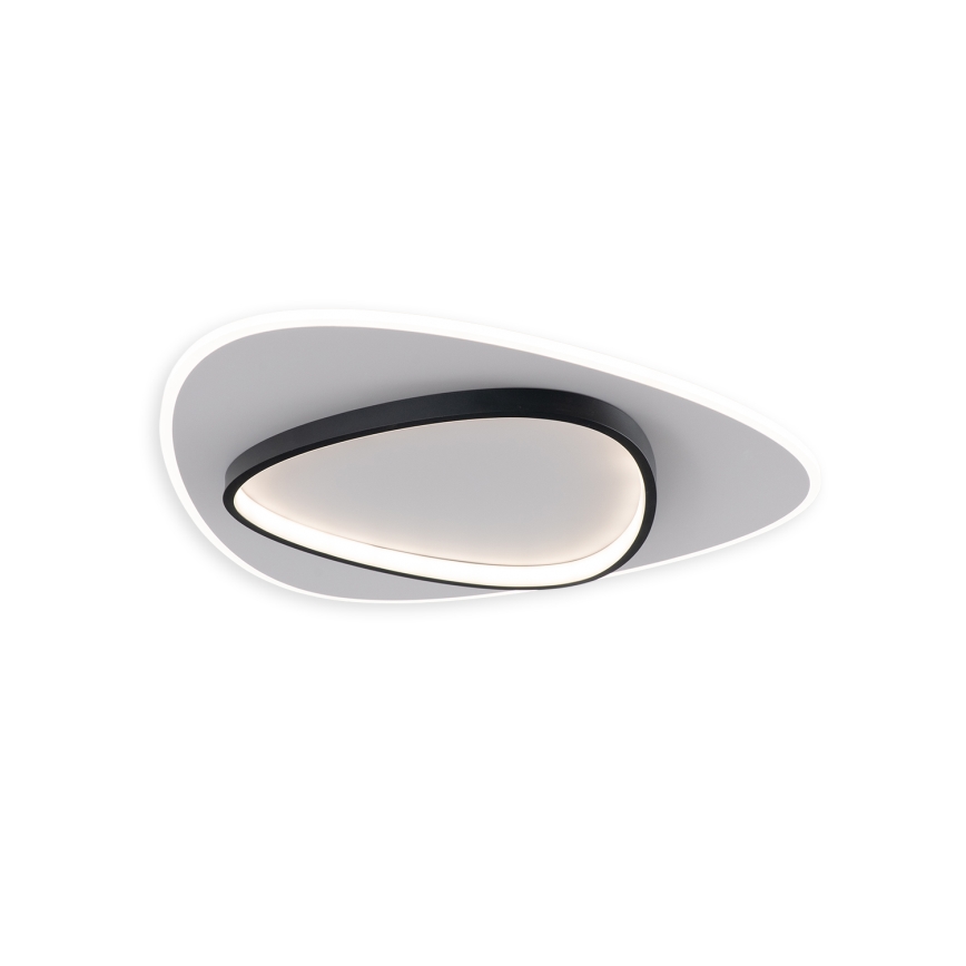 Brilagi - LED prigušiva stropna svjetiljka FLARE LED/70W/230V 3000-6000K 55x55 cm bijela/crna + daljinski upravljač