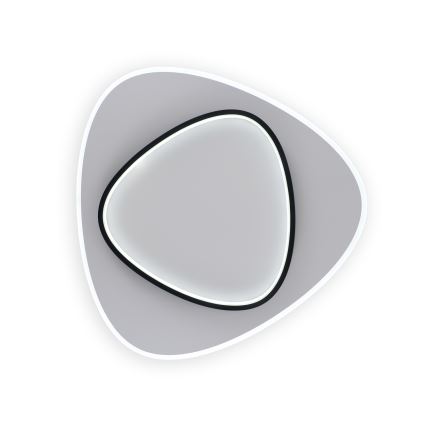 Brilagi - LED prigušiva stropna svjetiljka FLARE LED/70W/230V 3000-6000K 55x55 cm bijela/crna + daljinski upravljač