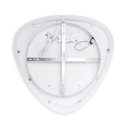 Brilagi - LED prigušiva stropna svjetiljka FLARE LED/70W/230V 3000-6000K 55x55 cm bijela/crna + daljinski upravljač