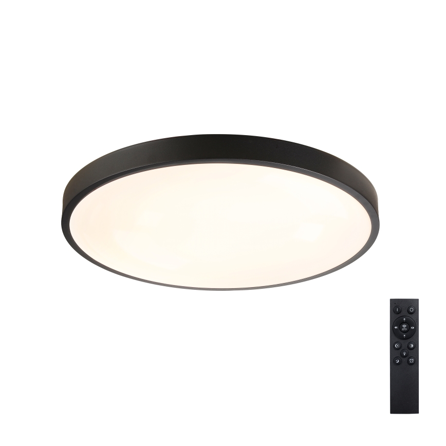 Brilagi - LED stropno svjetlo s prigušivanjem GLASS POOL DOUBLE LED/60W/230V 3000-6000K 50 cm crne boje + daljinski upravljač