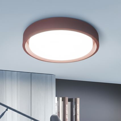 Brilagi - LED prigušivo stropno svjetlo MATTEO LED/48W/230V 3000-6500K promjer 41 cm crveno + daljinski upravljač