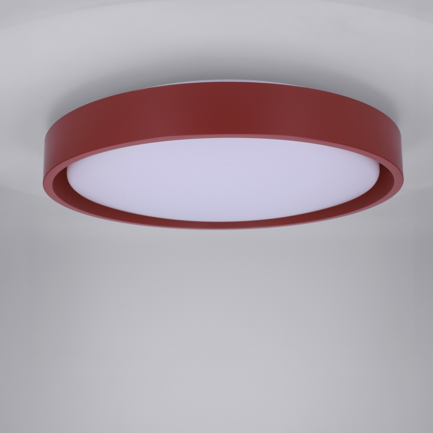 Brilagi - LED prigušivo stropno svjetlo MATTEO LED/48W/230V 3000-6500K promjer 41 cm crveno + daljinski upravljač