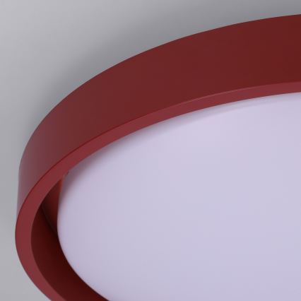 Brilagi - LED prigušivo stropno svjetlo MATTEO LED/48W/230V 3000-6500K promjer 41 cm crveno + daljinski upravljač