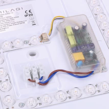 Brilagi - LED prigušivo stropno svjetlo MATTEO LED/48W/230V 3000-6500K promjer 41 cm crveno + daljinski upravljač