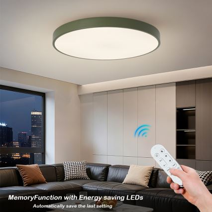 Brilagi - LED svjetiljka s prigušivanjem POOL SMART LED/100W/230V Ø 80 cm 3000-6000K Wi-Fi Tuya + daljinski upravljač, zelena