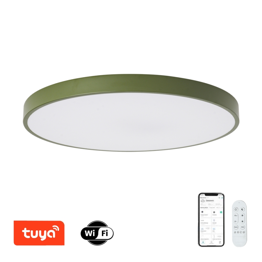 Brilagi - LED svjetiljka s prigušivanjem POOL SMART LED/100W/230V Ø 80 cm 3000-6000K Wi-Fi Tuya + daljinski upravljač, zelena
