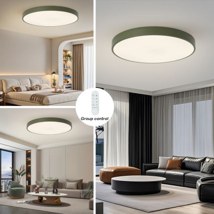 Brilagi - LED svjetiljka s prigušivanjem POOL SMART LED/128W/230V promjer 100 cm Wi-Fi Tuya + daljinsko upravljanje zelena