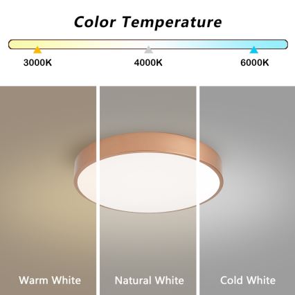 Brilagi - Prigušivo LED stropno svjetlo POOL SMART LED/48W/230V 3000-6000K promjer 40 cm Wi-Fi Tuya brončano + daljinski upravljač