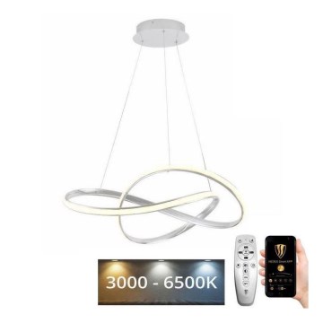 Brilagi - LED prigušivački luster na užetu COSMOWAVE LED/70W/230V 3000-6500K bijela + daljinski upravljač