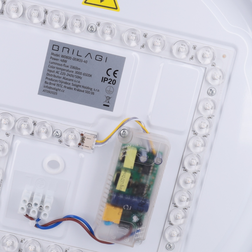 Brilagi - LED prigušivo stropno svjetlo MATTEO LED/48W/230V 3000-6500K Ø 41 cm tirkizna + daljinski upravljač