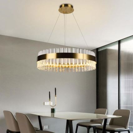 Brilagi - LED Prigušivi kristalni luster na sajli HALO LED/40W/230V + daljinski upravljač
