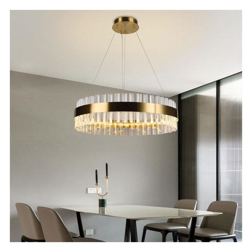Brilagi - LED Prigušivi kristalni luster na sajli HALO LED/40W/230V + daljinski upravljač