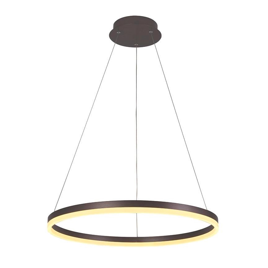 Brilagi - LED Prigušivi luster na sajli CIRCLE LED/42W/230V 3000-6500K smeđa + daljinski upravljač