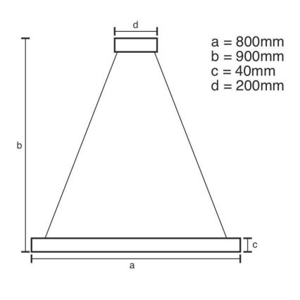 Brilagi - LED Prigušivi luster na sajli CIRCLE LED/55W/230V 3000-6500K crna + daljinski upravljač