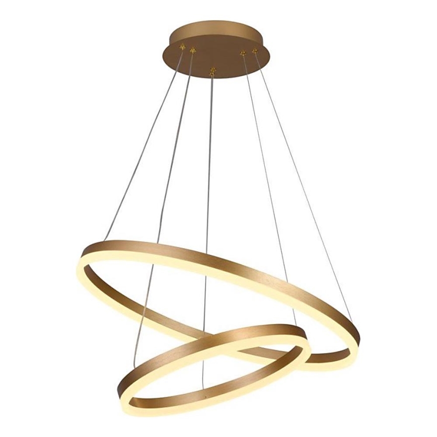 Brilagi - LED Prigušivi luster na sajli CIRCLE LED/70W/230V 3000-6500K zlatna + daljinski upravljač