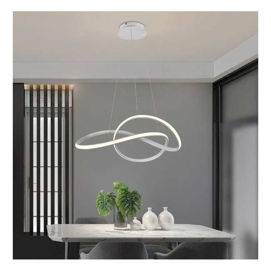 Brilagi - LED Prigušivi luster na sajli COSMOWAVE LED/70W/230V 3000-6500K bijela + daljinski upravljač