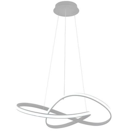 Brilagi - LED Prigušivi luster na sajli COSMOWAVE LED/70W/230V 3000-6500K srebrna + daljinski upravljač