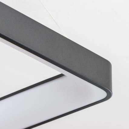 Brilagi - LED luster na sajli s regulacijom svjetline FALCON II LED/125W/230V 3000-6500K 60x60 cm crna + daljinski upravljač