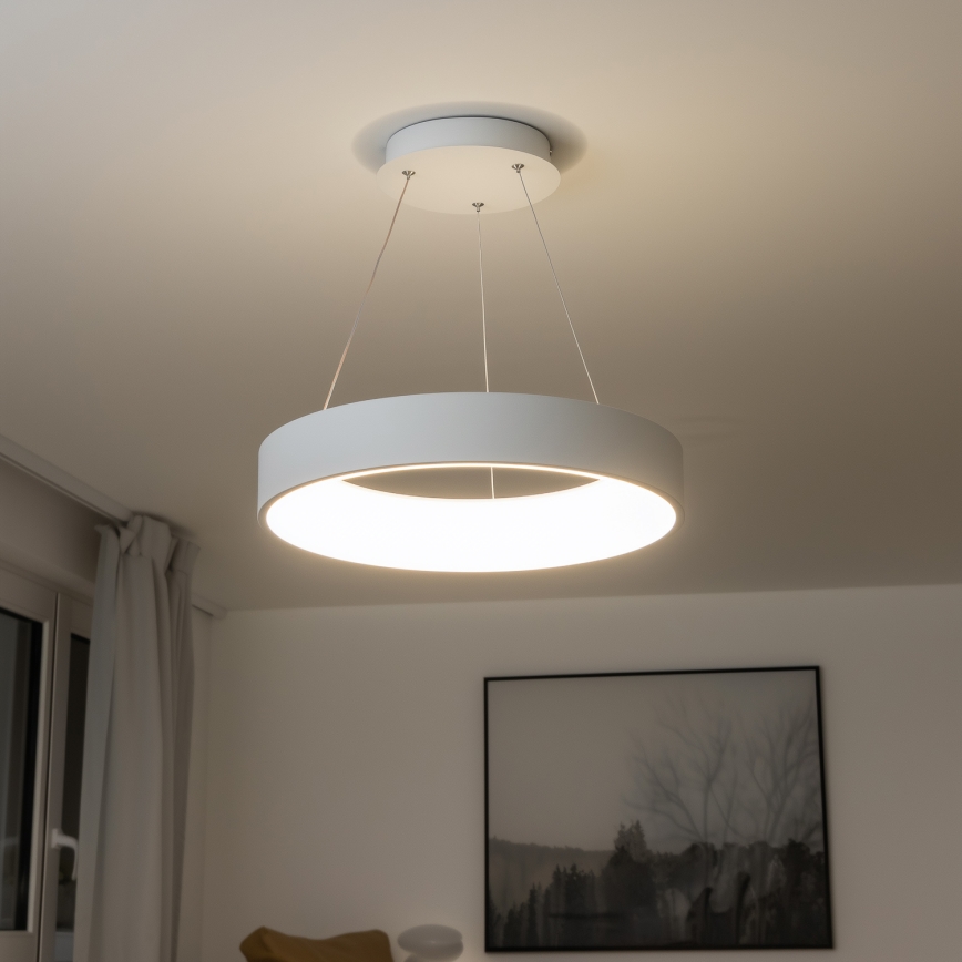 Brilagi - LED Prigušivi luster na sajli FALCON LED/40W/230V 3000-6500K pr. 45 cm bijela + daljinski upravljač