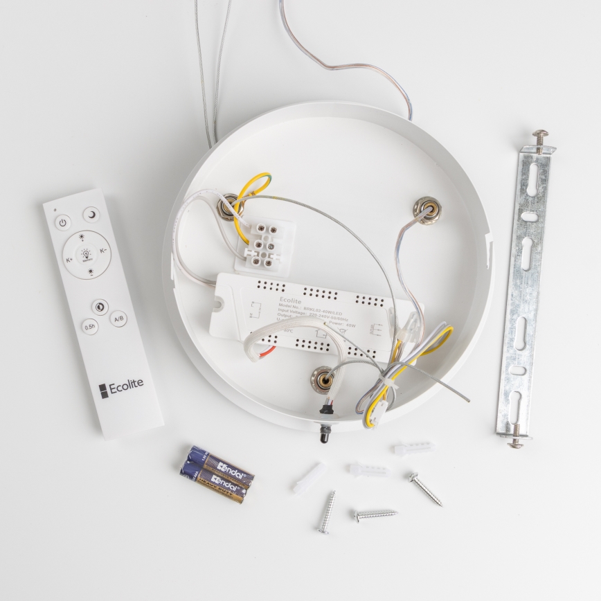Brilagi - LED Prigušivi luster na sajli FALCON LED/80W/230V 3000-6500K pr. 60 cm bijela + daljinski upravljač