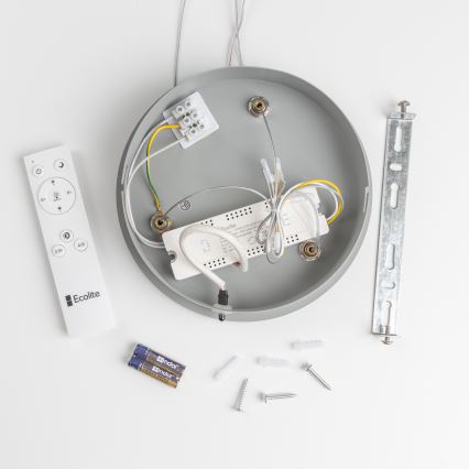 Brilagi - LED Prigušivi luster na sajli FALCON LED/80W/230V 3000-6500K pr. 60 cm siva + daljinski upravljač