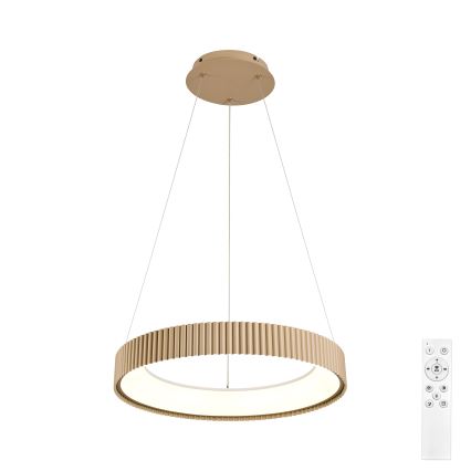 Brilagi - LED luster s mogućnošću prigušivanja na lanku FALCON MODERN LED/30W/230V 3000-6500K 40 cm bež + daljinski upravljač