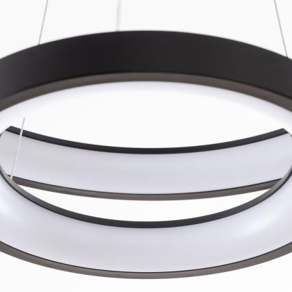 Brilagi - LED prigušivi luster na sajli FALCON SLIM LED/68W/230V 3000-6500K Ø 50 cm crna + daljinski upravljač