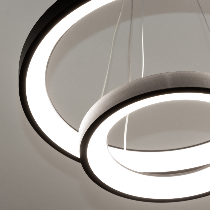 Brilagi - LED prigušivi luster na sajli FALCON SLIM LED/68W/230V 3000-6500K Ø 50 cm crna + daljinski upravljač