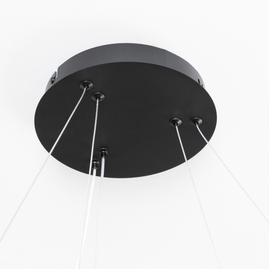 Brilagi - LED prigušivi luster na sajli FALCON SLIM LED/68W/230V 3000-6500K Ø 50 cm crna + daljinski upravljač